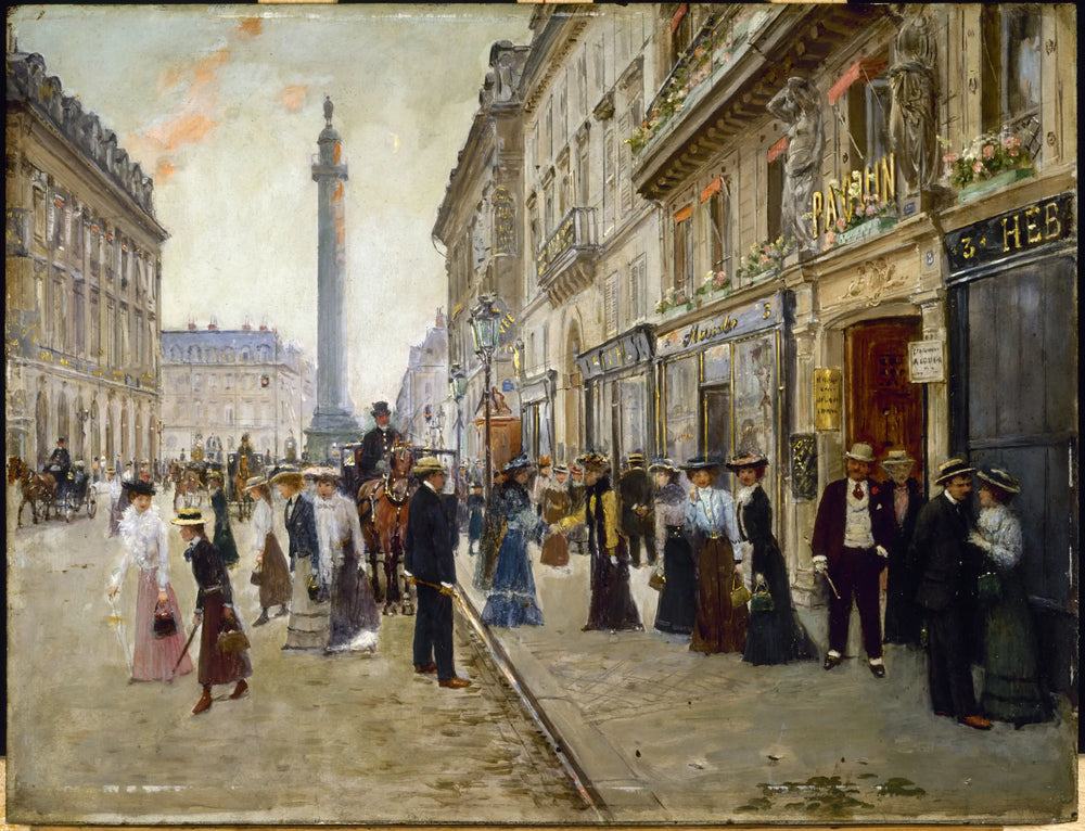Sortie des ouvrières de la maison Paquin - Jean Béraud - Alpha Reproduction