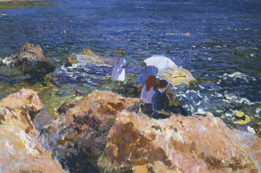 Sur les rochers de Javea - Sorolla - Reproductions de tableaux et peintures haut de gamme