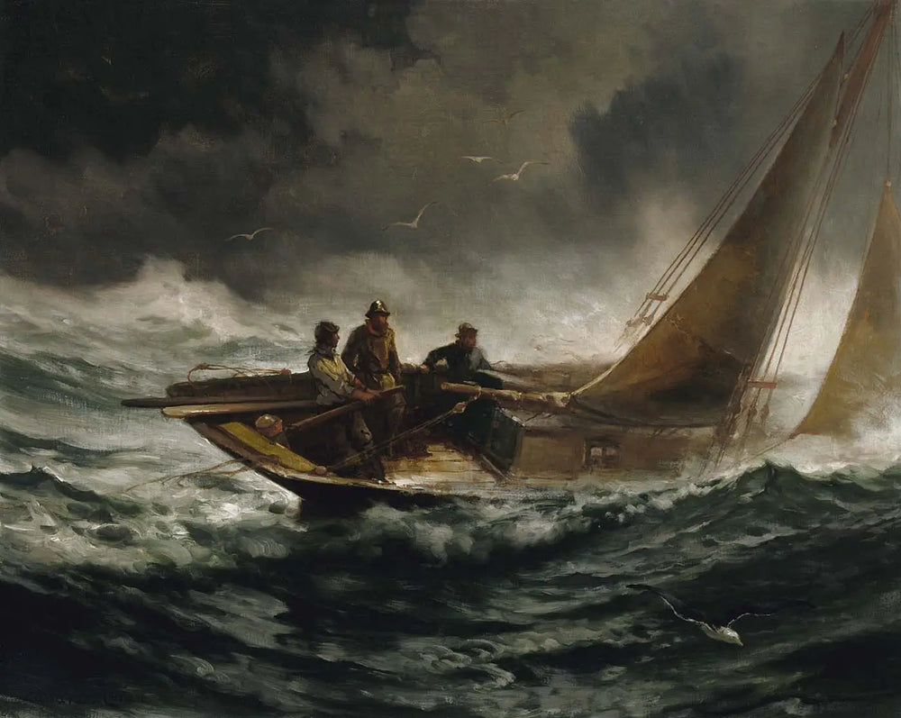 Surmonter une tempête - Edward Moran - Alpha Reproduction