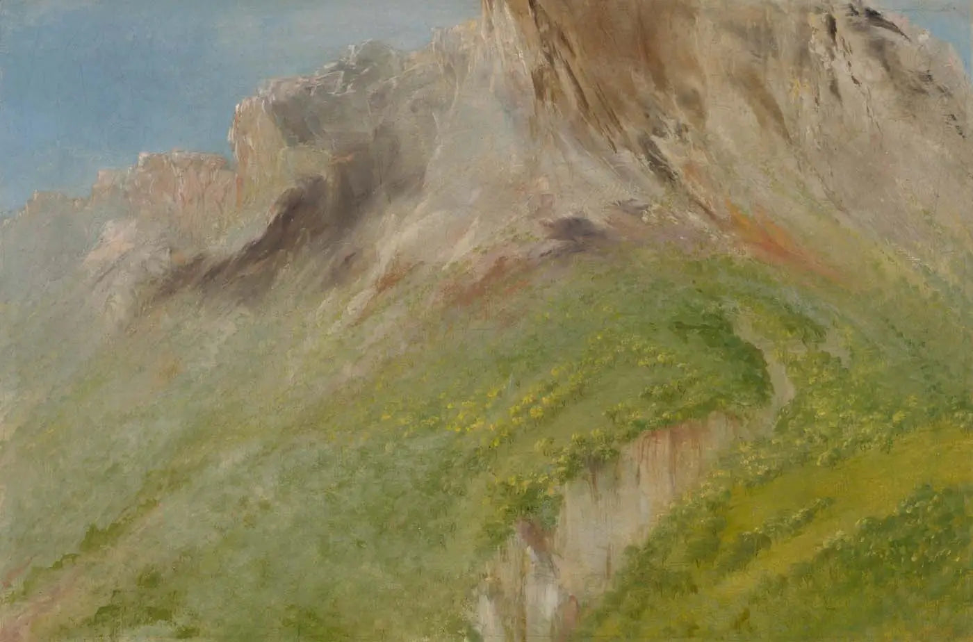 Ta-wa-que-nah ou la montagne Rocheuse près du village comanche - George Catlin - Alpha Reproduction
