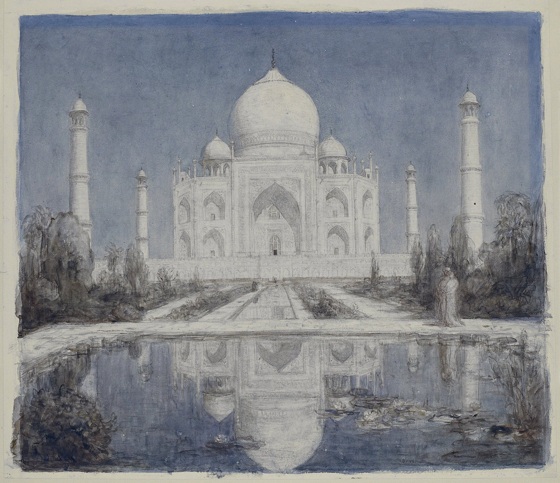 Taj Mahal au clair de lune - Marius Bauer