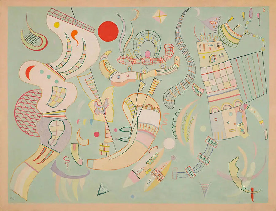 Tensions Claires - Vassily Kandinsky image 1 reproduction artisanale de tableau