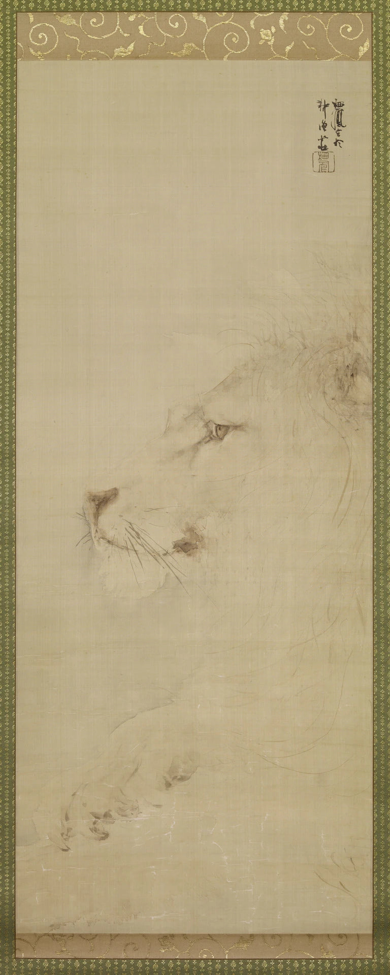 Tête de lion, Takeuchi Seihō, 1901