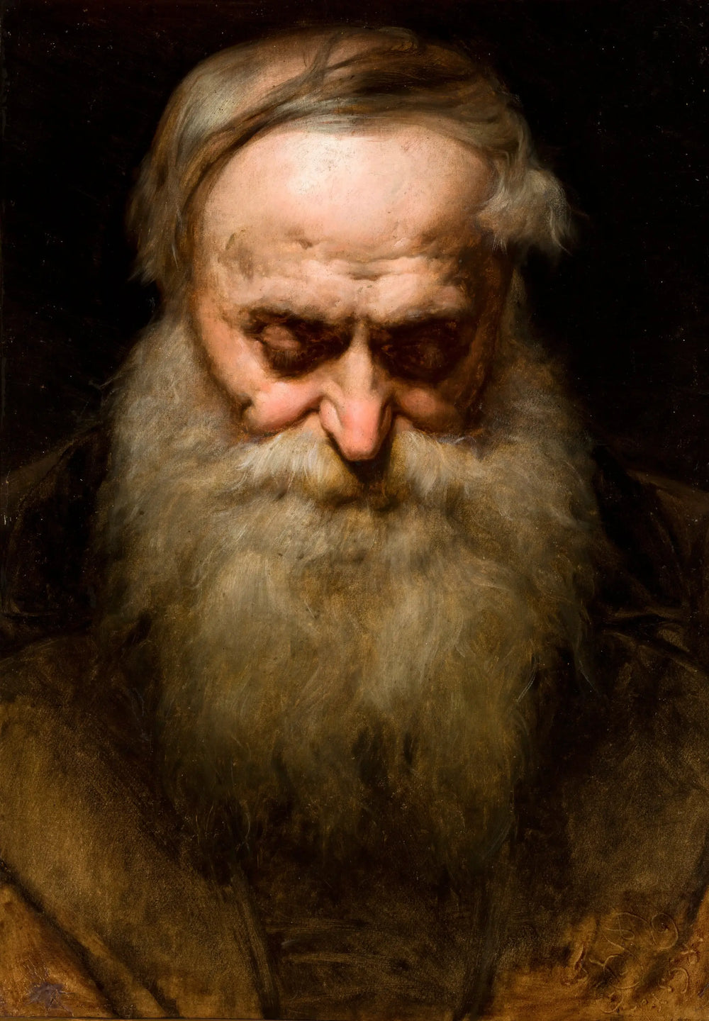 Tête d’un vieil homme à la barbe grise - Jan Matejko - Alpha Reproduction