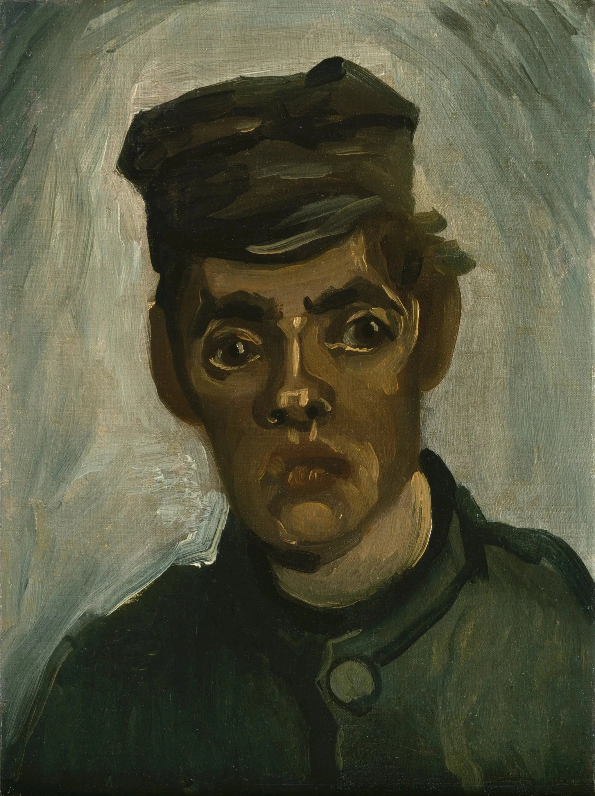 Tête d’un jeune paysan à la casquette F165 JH688 — Vincent van Gogh