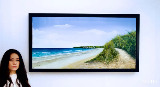 The Calm at the Beach - Varisara | 120 x 60 cm Reproductions de tableaux à la peinture à l’huile