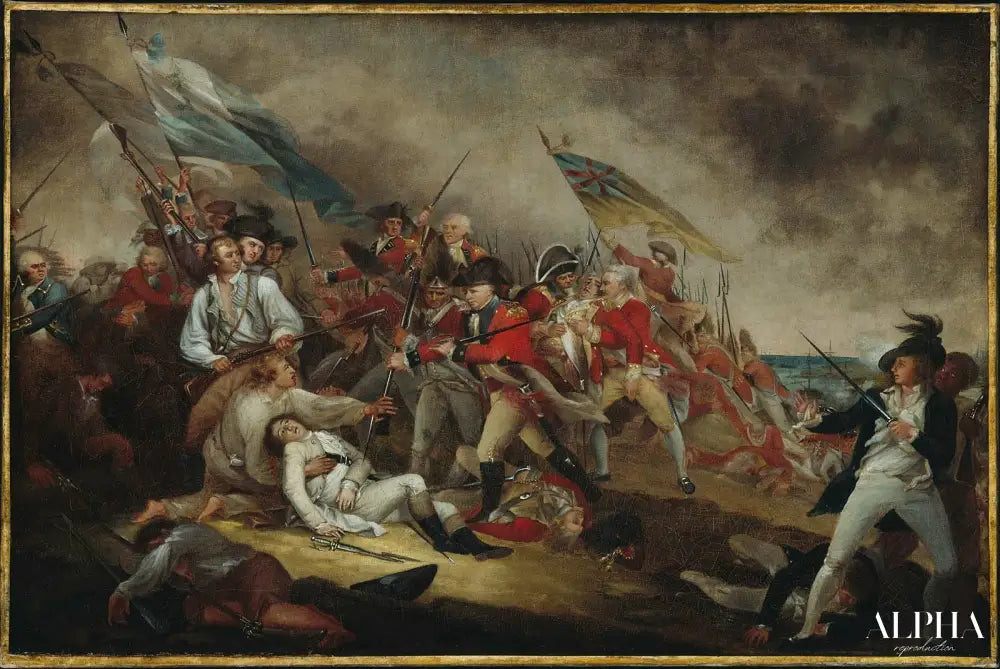 The Death of General Warren at the Battle of Bunker's Hill, June 17, 1775 - John Trumbull - Reproductions de tableaux et peintures haut de gamme