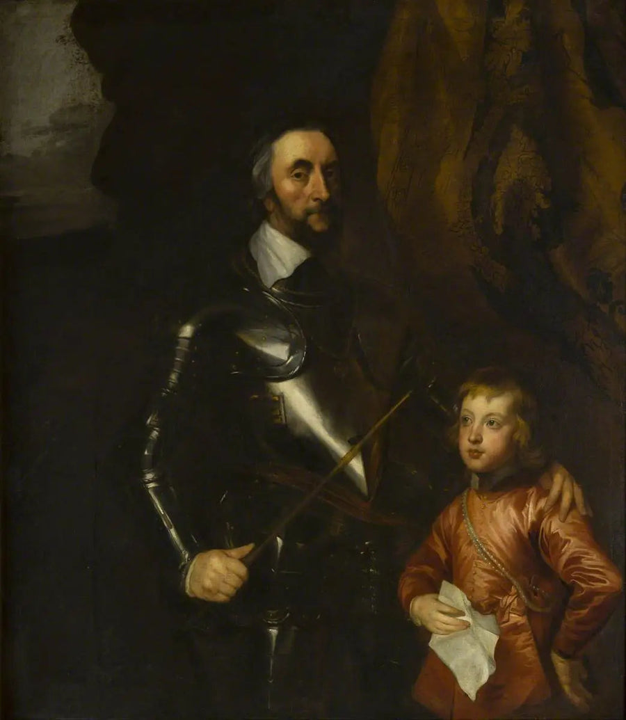 Томас (1592–1646), граф Арндел, с одним из своих внуков — Антуан ван Дейк