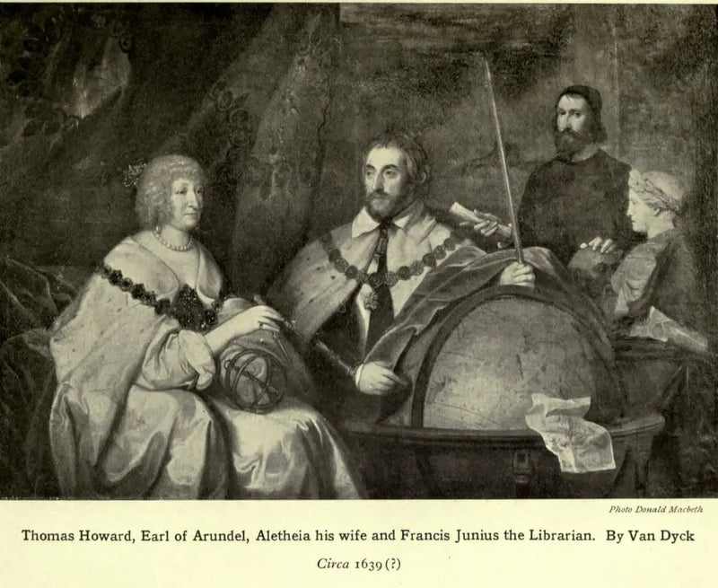 Томас Ховард, 2-й граф Арндель (1585–1646) и его жена леди Алетия Талбот, графиня Арндель (ок. 1590–1654) с, возможно, Франсисом Юниусом (1589–1677) или Уильямом Петти - Антуан ван Дейк