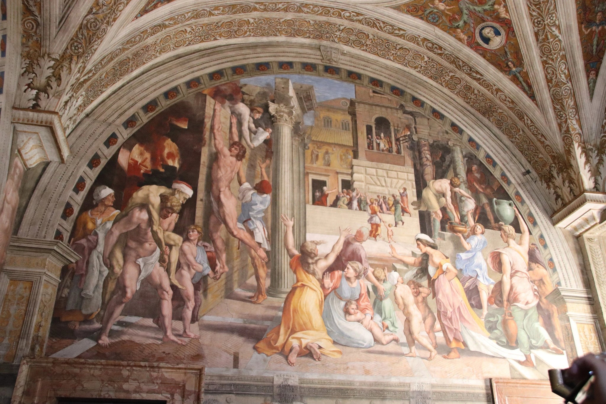 L'Incendie du Borgo - Raphaël Sanzio - Réproduction huile sur toile
