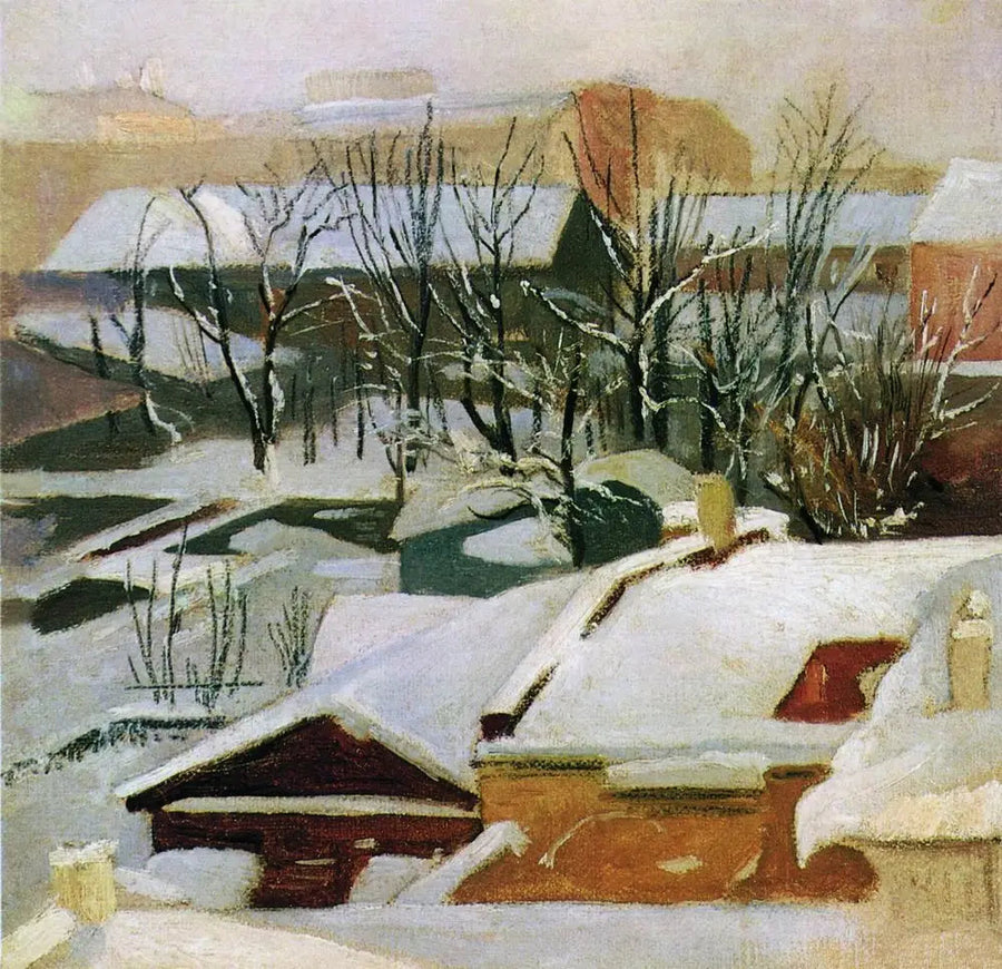 Городские крыши зимой - Иван Чихкин