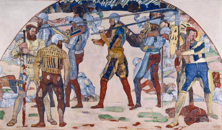 La Retraite de Marignan, peinture de Ferdinand Hodler