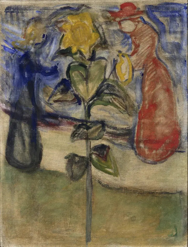 Reproduction du tableau « Tournesol (Frise Reinhardt) - Edvard Munch » par Alpha Reproduction en peinture à l’huile