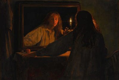 Reproduction du tableau « Tout Halloween - John Collier » par Alpha Reproduction en peinture à l’huile