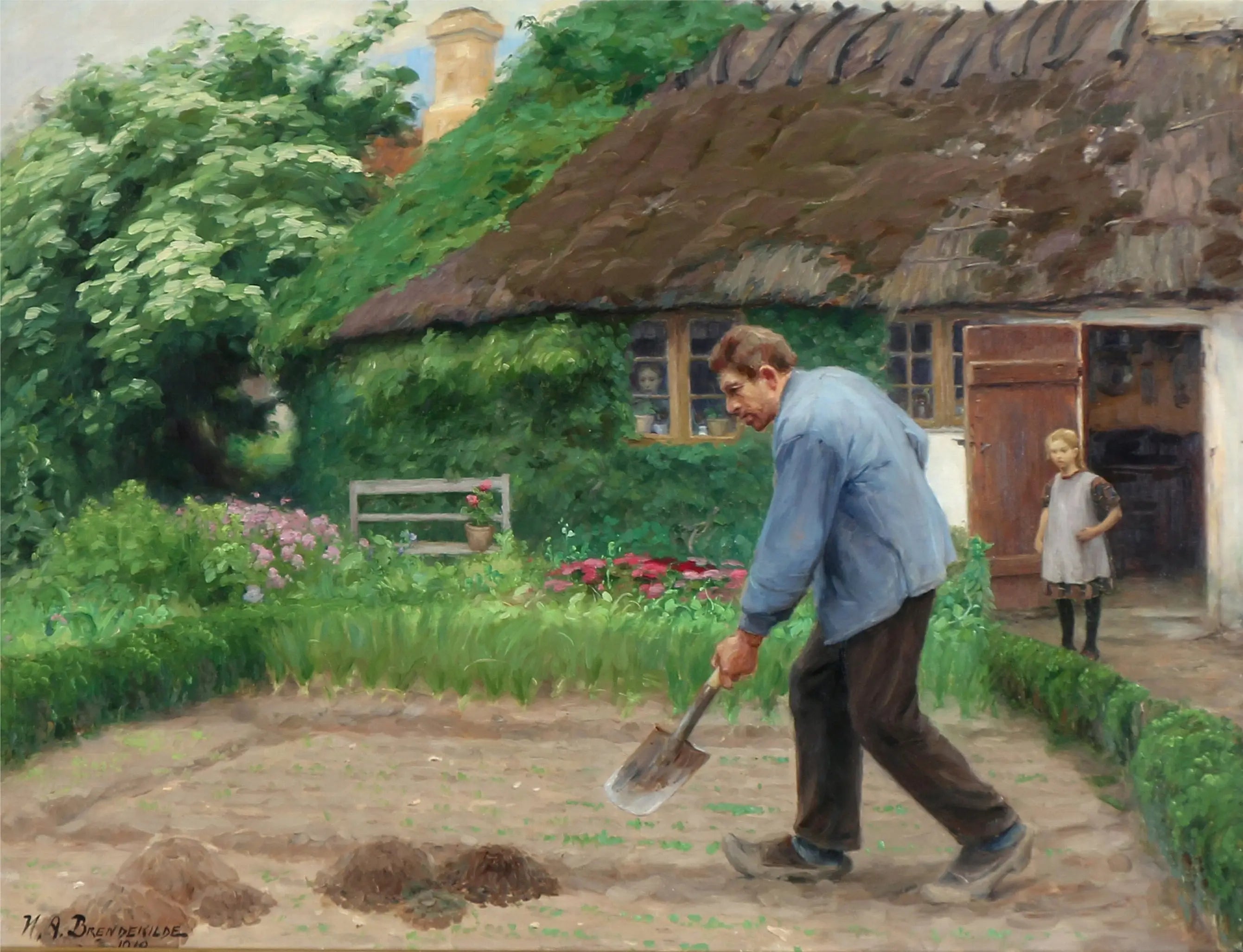 Travail de l’après-midi - H. A. Brendekilde - Alpha Reproduction