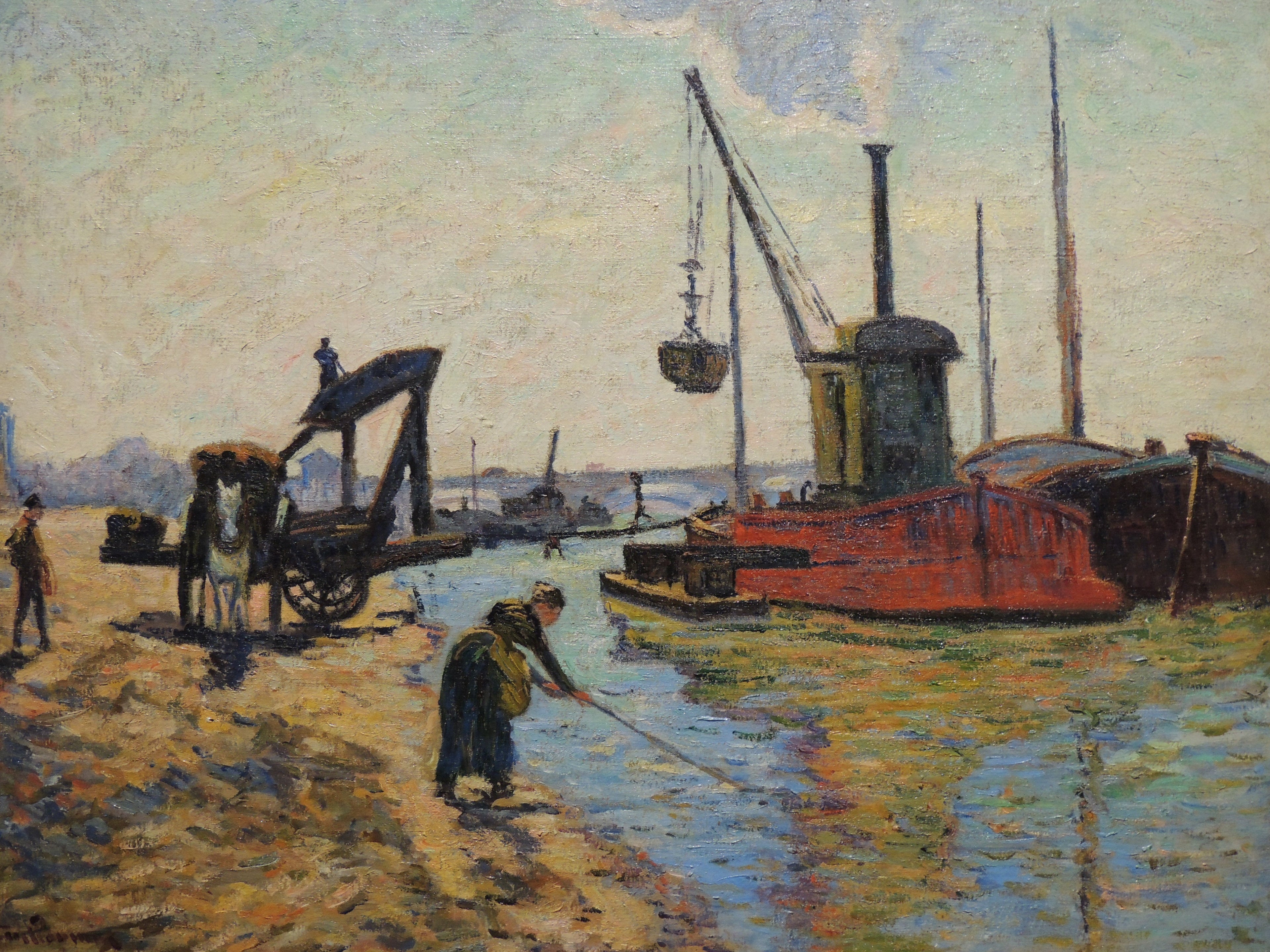 Travaux au Pont National - Armand Guillaumin - Alpha Reproduction