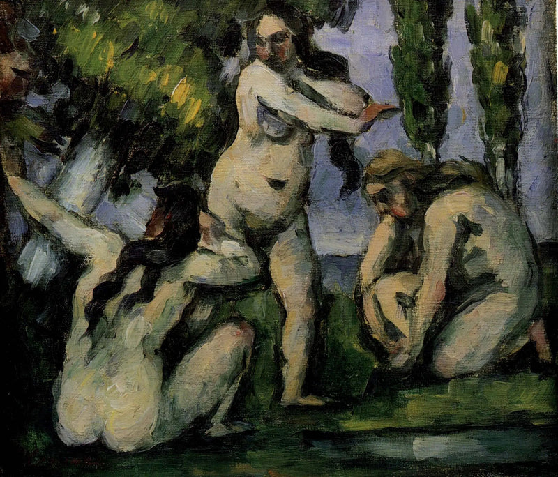Три купальщицы - Поль Сезанн