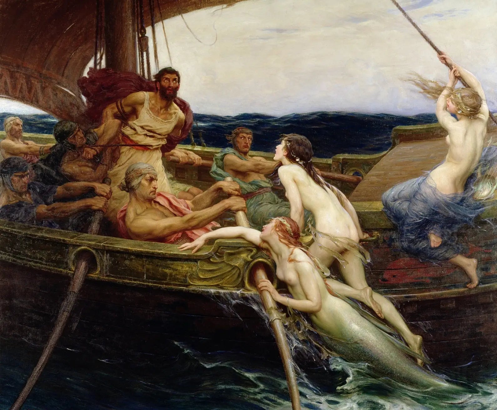 Ulysse et les sirènes - Herbert Draper - Alpha Reproduction