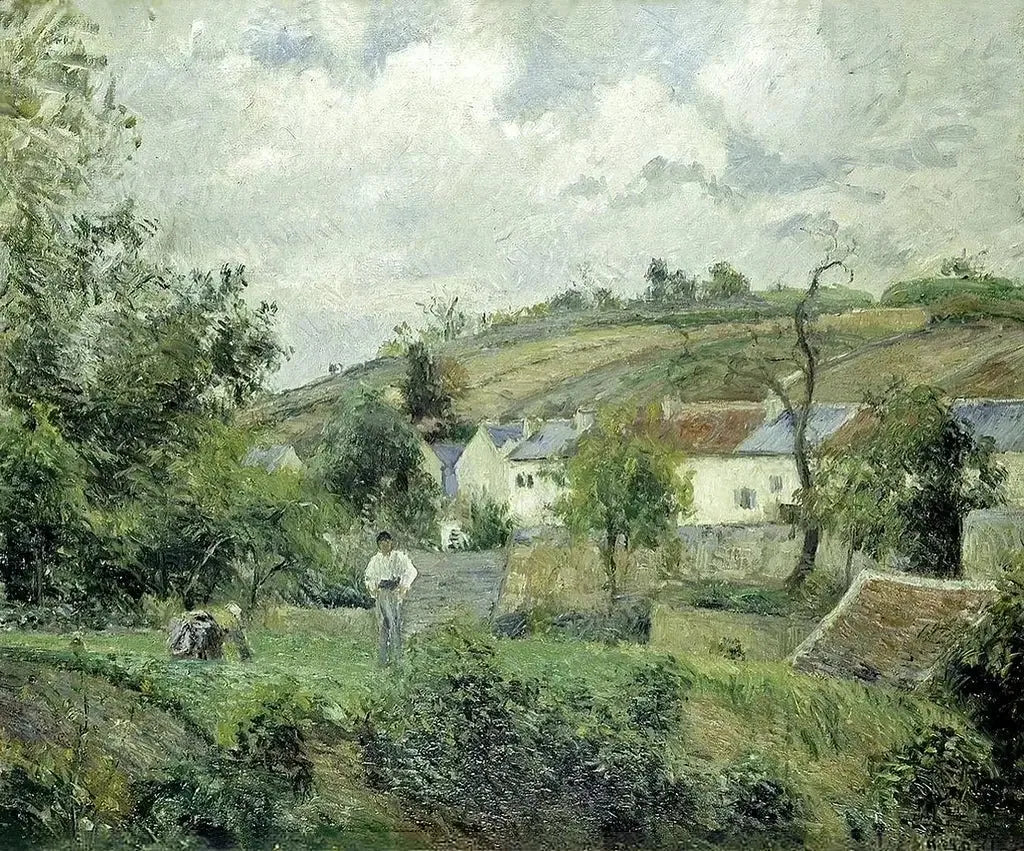 Un coin de L´Hermitage, Pontoise - Camille Pissarro image 1 reproduction réalisée par Alpha Reproduction