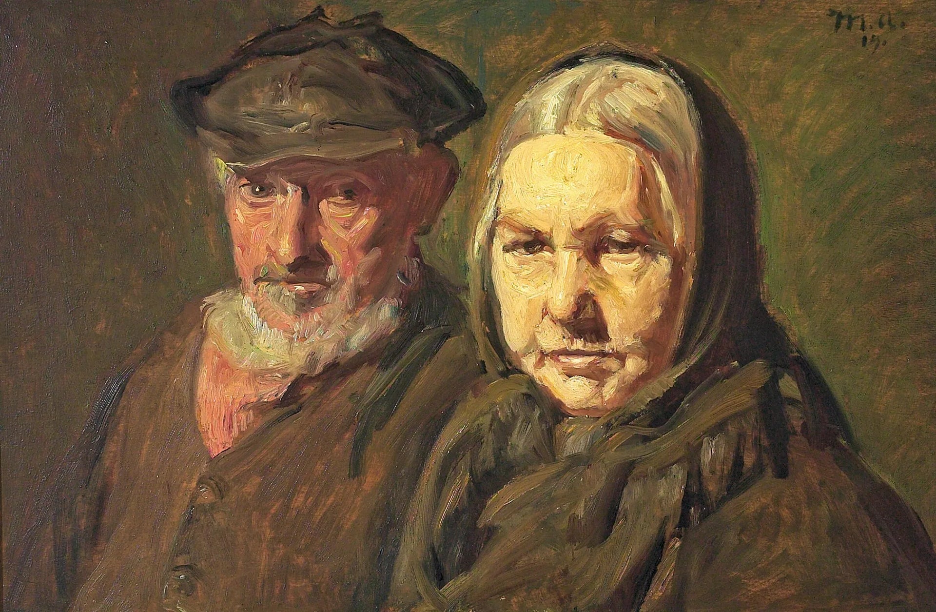 Un double portrait. - Michael Peter Ancher image 1 copie peinte à la main à l’huile