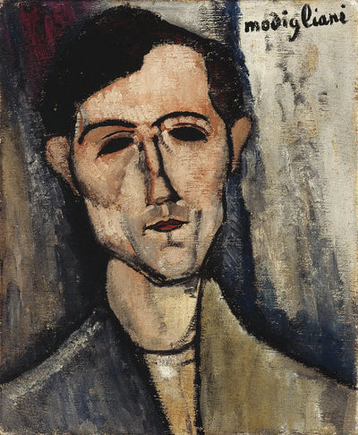 Reproduction du tableau « Un homme - Amedeo Modigliani » par Alpha Reproduction en peinture à l’huile