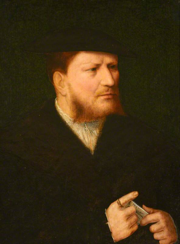 Неизвестный с буквой - Joos van Cleve