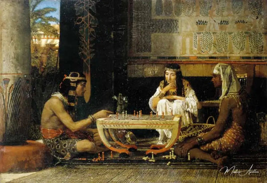 Un jeu égyptien - Lawrence Alma-Tadema Reproductions de tableaux à la peinture à l’huile