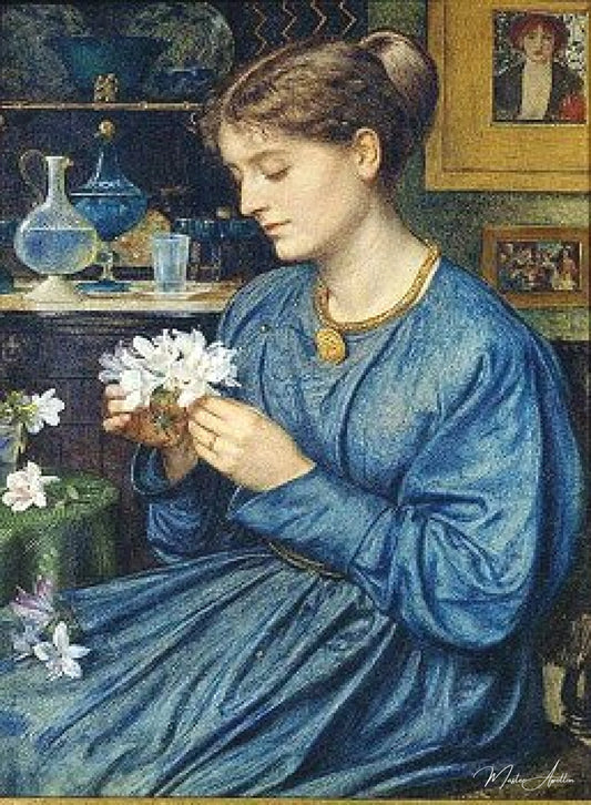 un portrait d'Agnes Macdonald peu avant son mariage à Wolverhampton - Edward Poynter - Reproductions de tableaux et peintures haut de gamme