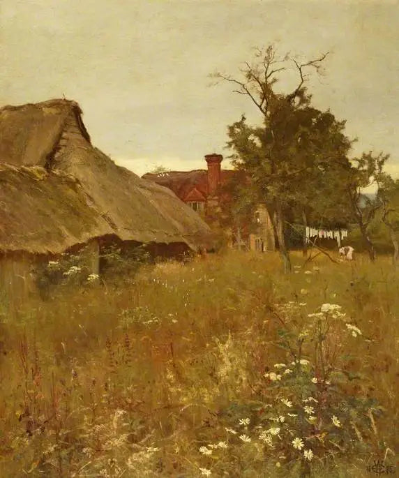 Un vieux coin envahi par les mauvaises herbes - Edward Wilkins Waite - Alpha Reproduction