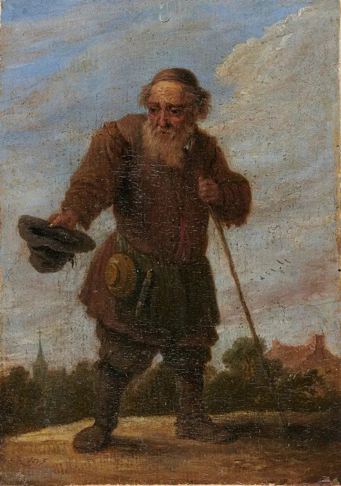 Un vieux mendiant - David Teniers le Jeune - Alpha Reproduction