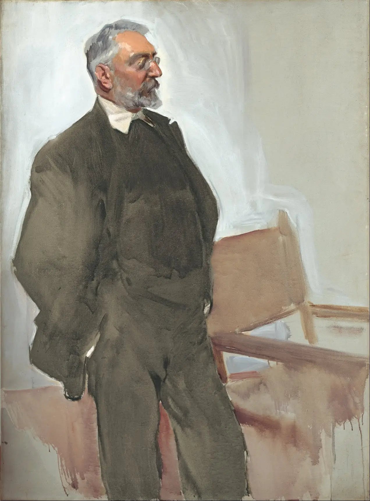 Reproduction du tableau « Unamuno - Joaquín Sorolla » par Alpha Reproduction en peinture à l’huile