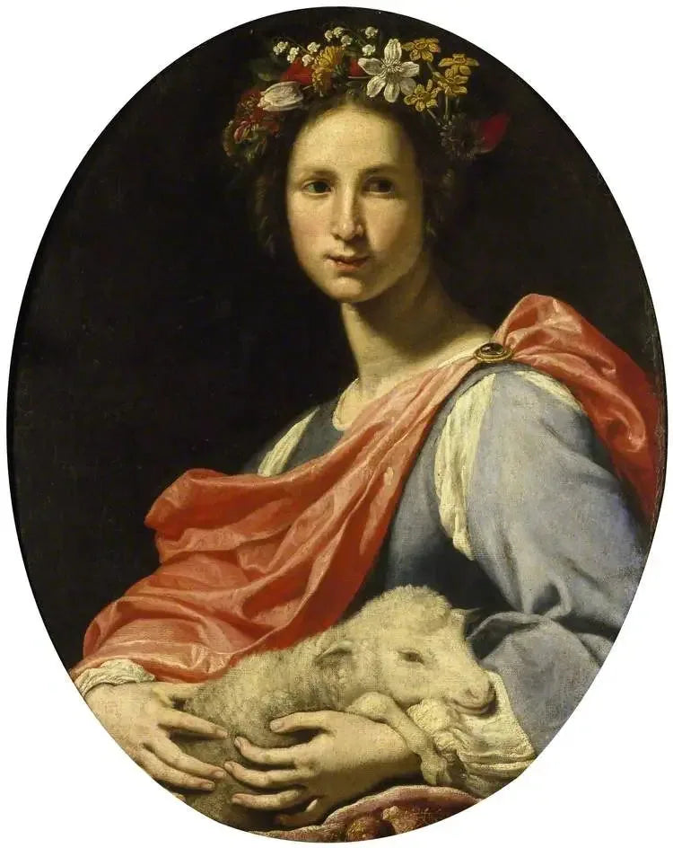 Une allégorie de l'innocence - Lorenzo Lippi image 1 copie de tableau peinte à la main