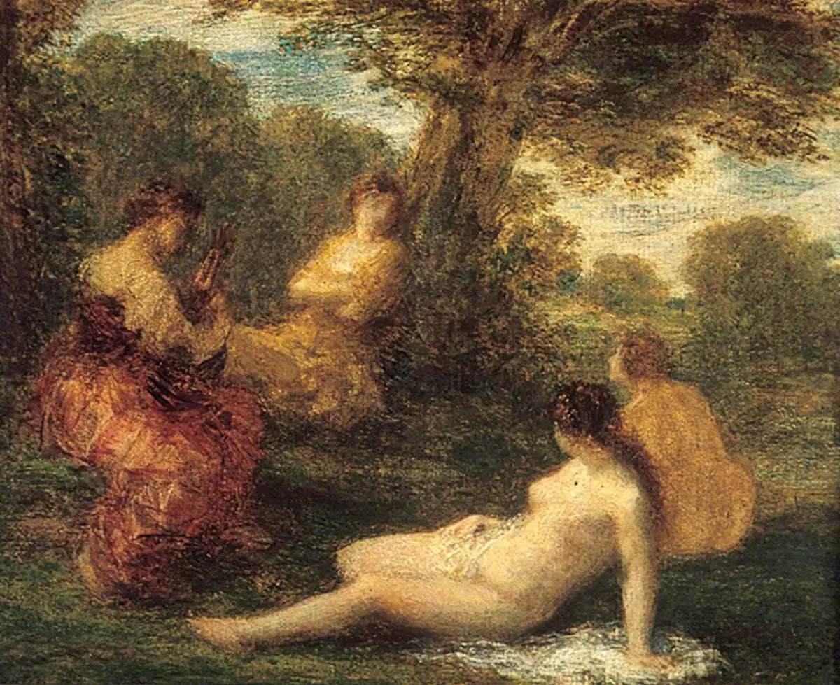 Une conservation décontractée (La causerie) - Henri Fantin-Latour - Alpha Reproduction