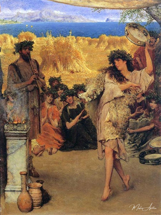 Une fête des moissons - Lawrence Alma-Tadema Reproductions de tableaux à la peinture à l’huile