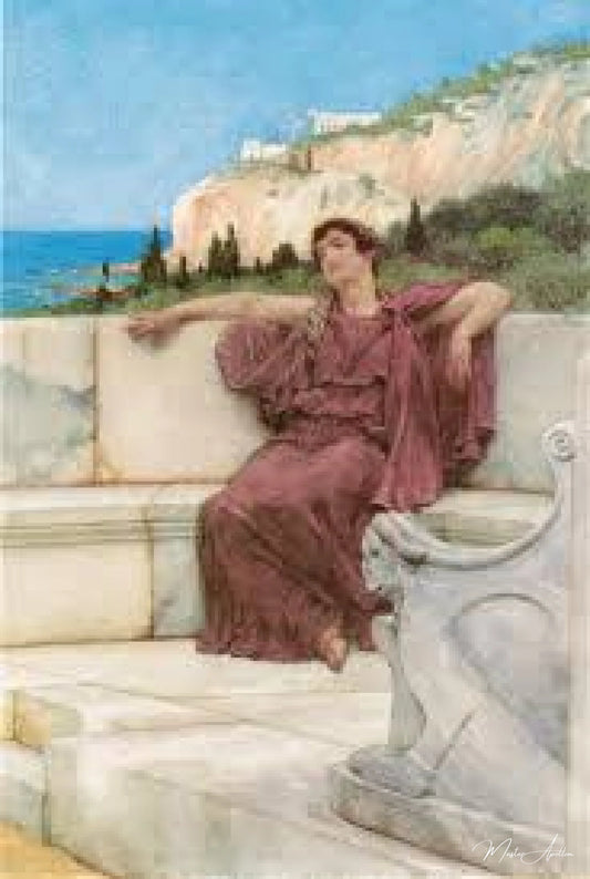 Une figure féminine au repos - Lawrence Alma-Tadema Reproductions de tableaux à la peinture à l’huile