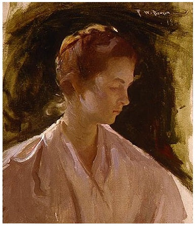 Молодая девушка - Frank Weston Benson