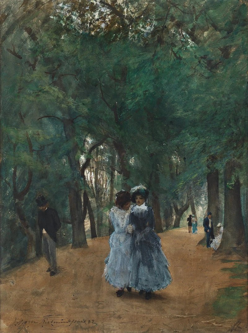 Прогулка в парке - Андерс Зорн