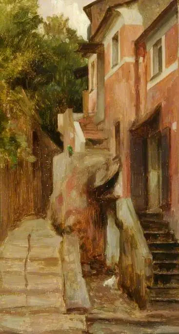 Улица в Леричи, Италия - Фредерик Лейтон
