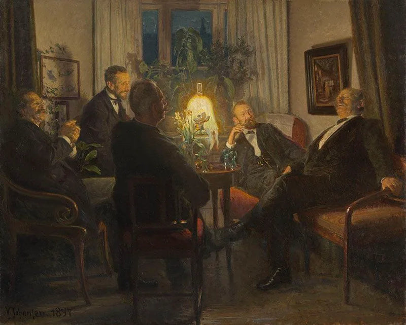 Une soirée avec des amis de passage - Viggo Johansen