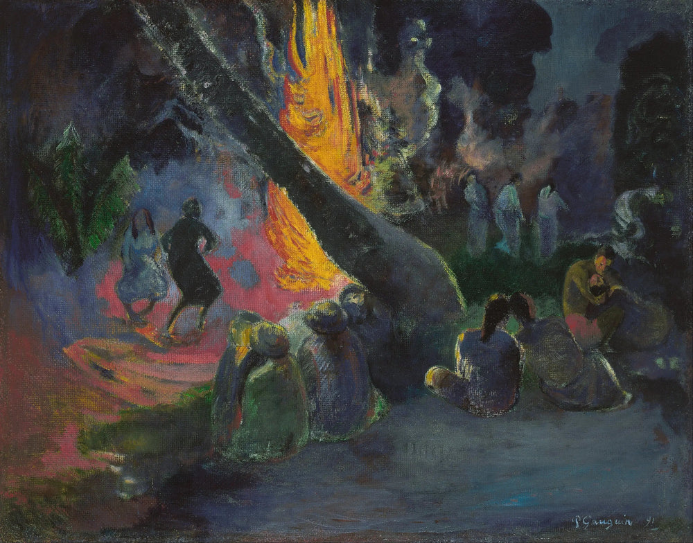 Upa upa, La Danse de feu - Paul Gauguin image 1 reproduction d’œuvre d’art à l’huile