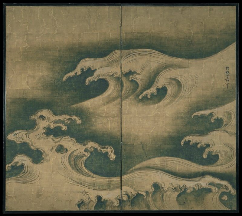 Vagues violentes - Ogata Kōrin