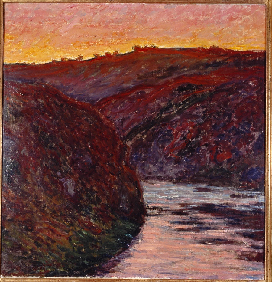 Долина Крез, закат солнца - Клод Моне