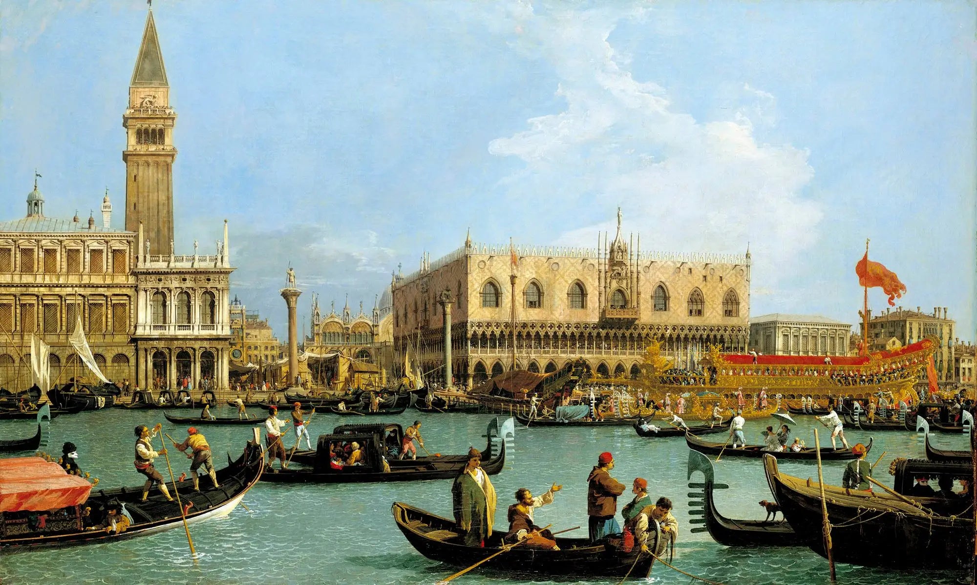 Venise: le bacino di San Marco le jour de l’Ascension - Canaletto - Alpha Reproduction