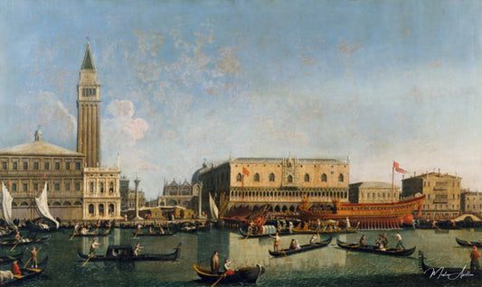 Venise / Palais des Doges / Peinture / C18 - Giovanni Antonio Canal - Reproductions de tableaux et peintures haut de gamme