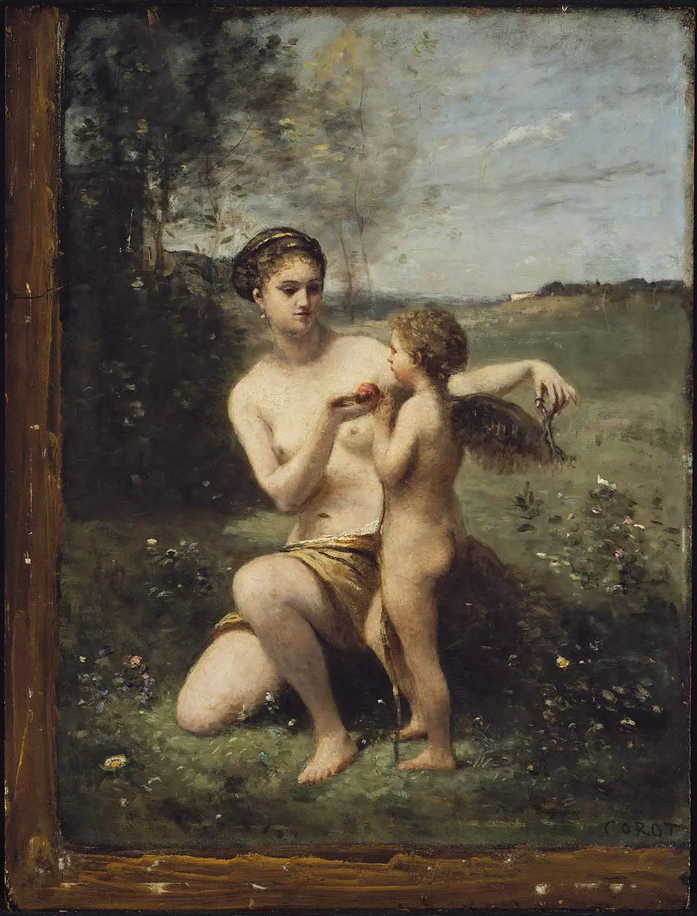 Vénus coupant les ailes de Cupidon - Jean-Baptiste Camille Corot - Alpha Reproduction
