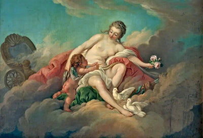 Vénus et Cupidon dans les nuages - François Boucher - Alpha Reproduction
