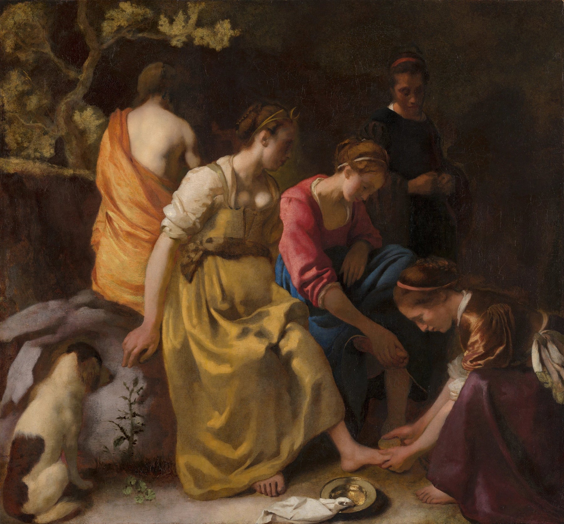 Diane et ses compagnes de Vermeer – reproduction peinture à l’huile sur toile
