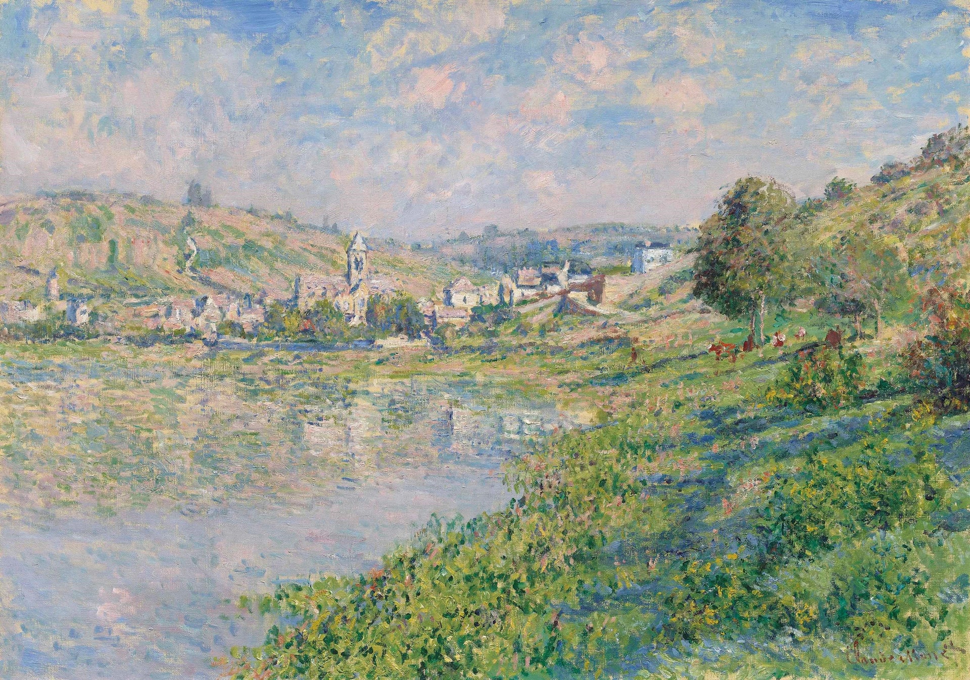 Vétheuil W527 par Claude Monet, collection particulière