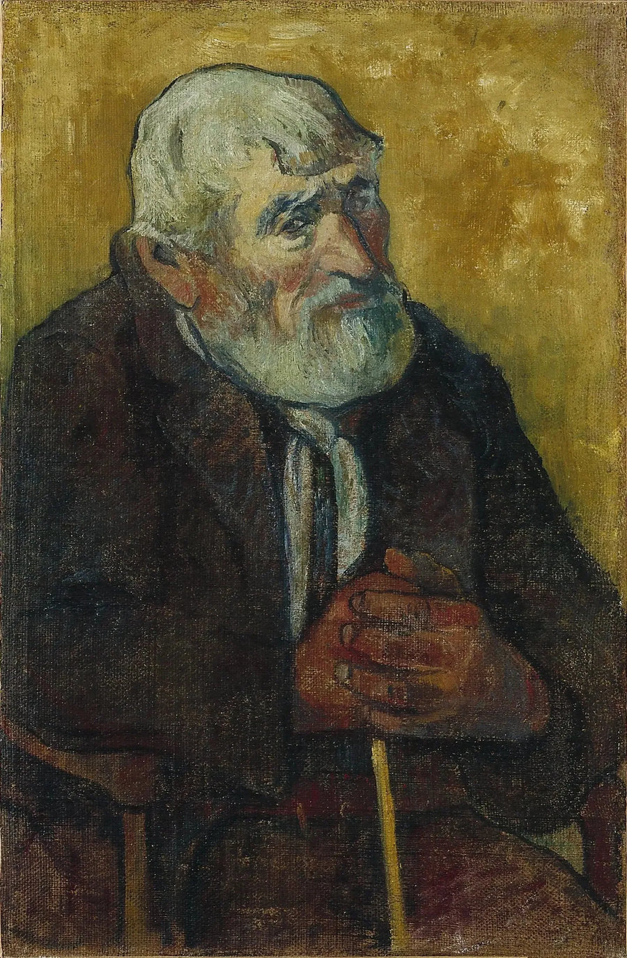 Старик с палкой - Поль Гоген
