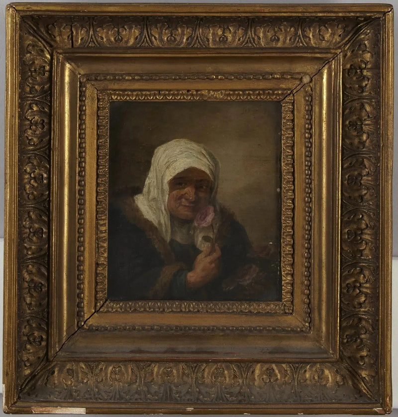 Старая дама с розой - Давид Тенье младший